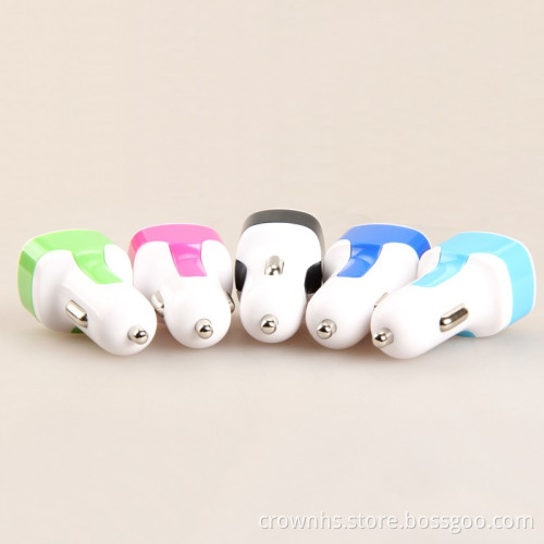 Mobile phone mini portable 12v fast 3 port usb car charger